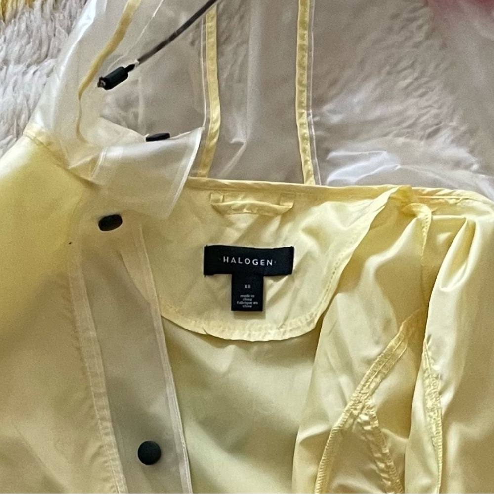 Halogen Patch Pocket Transparent Women’s Raincoat - Picture 3 of 4